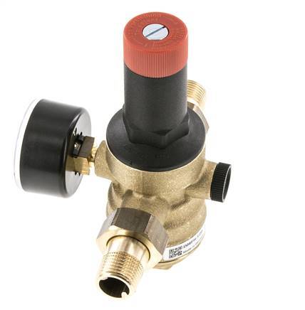Filter Pressure Reducer Brass R1/2'' 40 l/min 1.5-12 bar/22-174psi Drinking Water