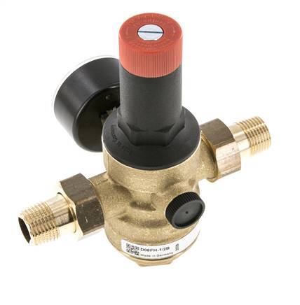 Filter Pressure Reducer Brass R1/2'' 40 l/min 1.5-12 bar/22-174psi Drinking Water