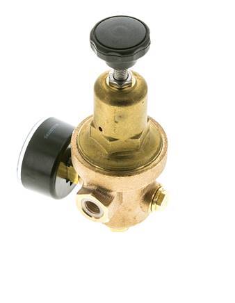 Water Pressure Reducer Bronze G1/4'' 8.3 l/min 1.5-8 bar/22-116psi