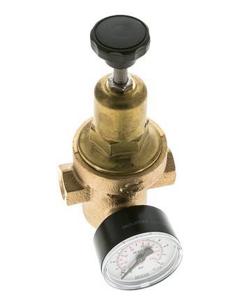 Reductor de Presión de Agua Bronce G3/8'' 10 L/min 1,5-8 bar/22-116psi