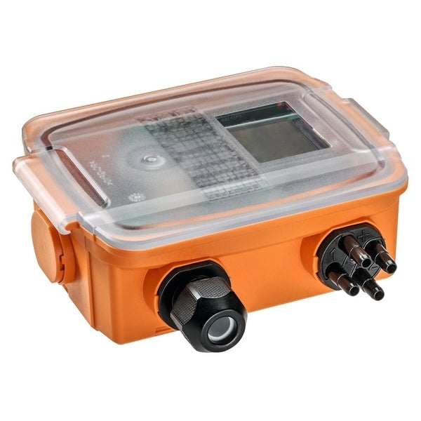 Sensor de presión diferencial -100 - 2500 Pa 0-5 V/0-10 V Aire Dual con dos entradas adicionales Modbus RTU LCD