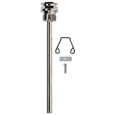 Kit de termopozo de latón niquelado 150 mm G 1/2'' SW22
