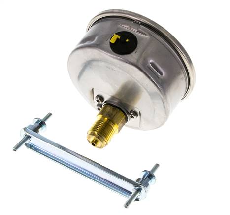 Manómetro de glicerina G1/2 conexión trasera 0 a 0,6 bar 100mm WIKA