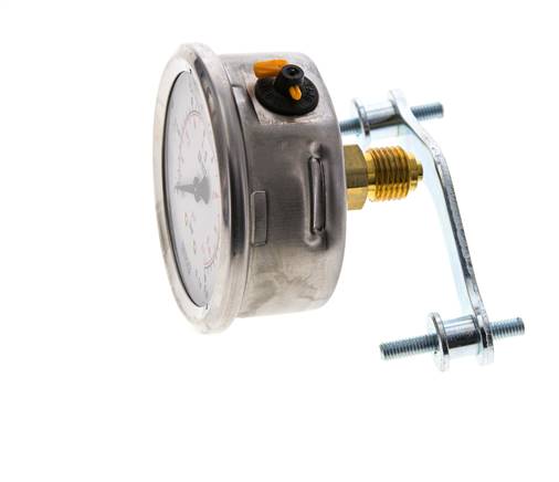 Manómetro de glicerina G1/4 conexión trasera 0 a 0,6 bar 63mm WIKA