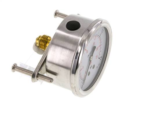 Manómetro de glicerina G1/4 conexión trasera 0 a 1,6 bar 63mm