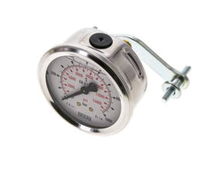 Manómetro de glicerina G1/4 conexión trasera 0 a 1000 bar 63mm WIKA