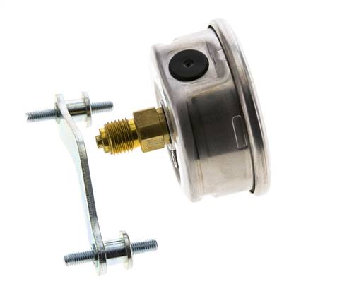 Manómetro de glicerina G1/4 conexión trasera 0 a 1000 bar 63mm WIKA