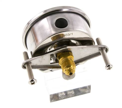 Manómetro de glicerina G1/4 conexión trasera 0 a 100 bar 63mm