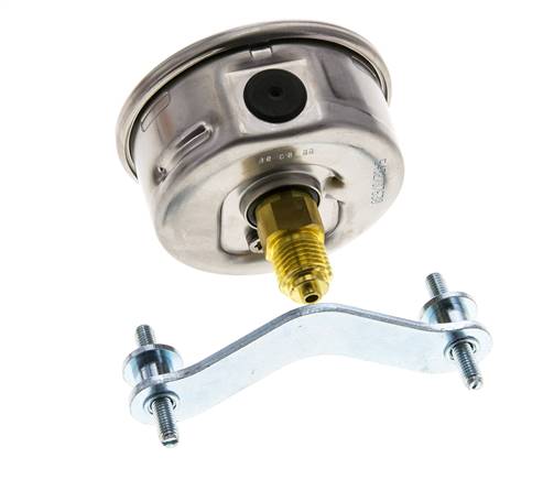 Manómetro de glicerina G1/4 conexión trasera 0 a 100 bar 63mm WIKA