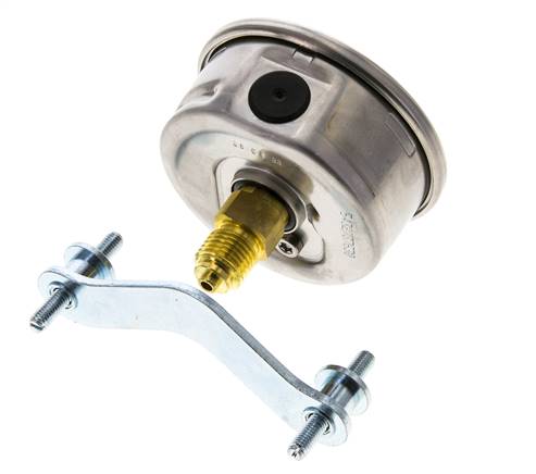 Manómetro de glicerina G1/4 conexión trasera 0 a 100 bar 63mm WIKA