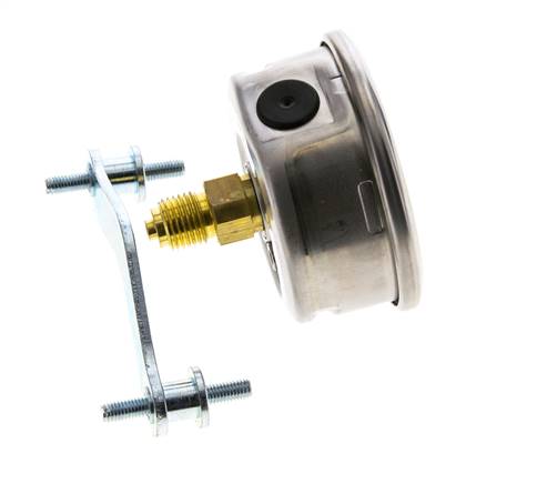 Manómetro de glicerina G1/4 conexión trasera 0 a 100 bar 63mm WIKA