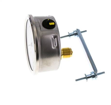 Manómetro de glicerina G1/2 conexión trasera 0 a 10 bar 100mm WIKA