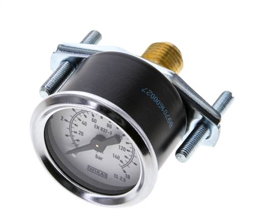 Manómetro G1/4 conexión trasera 0 a 10 bar 40mm WIKA