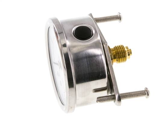 Manómetro de glicerina G1/4 conexión trasera 0 a 10 bar 63mm