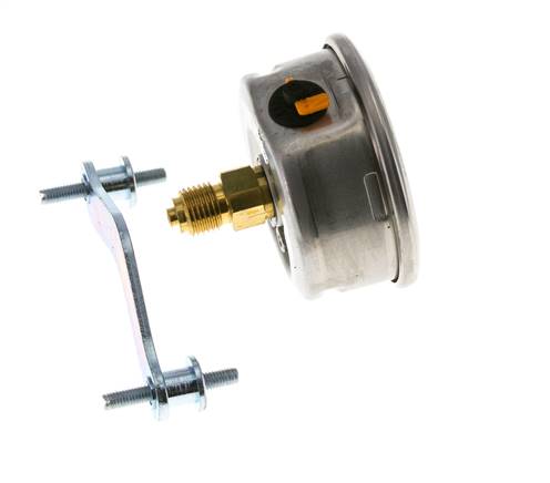 Manómetro de glicerina G1/4 conexión trasera 0 a 10 bar 63mm WIKA