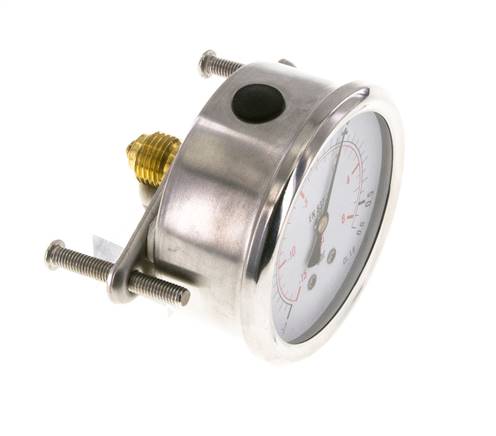 Manómetro de glicerina G1/4 conexión trasera -1 a 0,6 bar 63mm