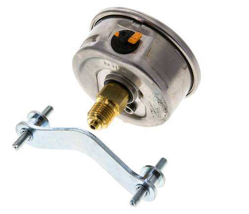 Manómetro de glicerina G1/4 conexión trasera -1 a 0,6 bar 63mm WIKA
