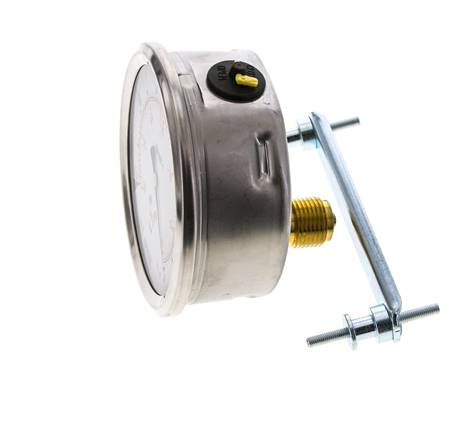 Manómetro de glicerina G1/2 conexión trasera -1 a 0 bar 100mm WIKA