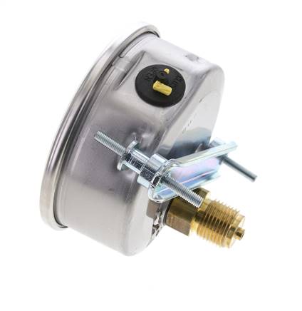 Manómetro de glicerina G1/2 conexión trasera -1 a 15 bar 100mm WIKA