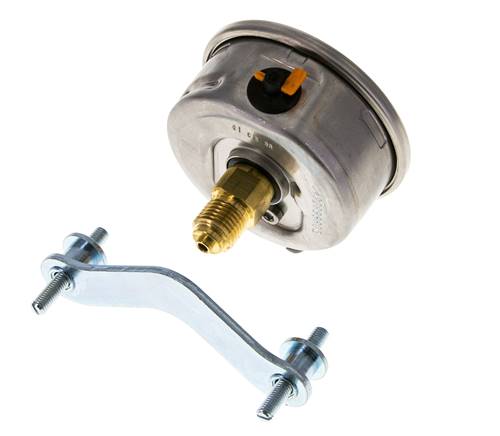 Manómetro de glicerina G1/4 conexión trasera -1 a 3 bar 63mm WIKA