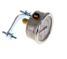 Manómetro de glicerina G1/4 conexión trasera -1 a 3 bar 63mm WIKA
