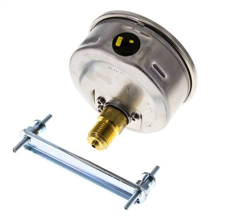 Manómetro de glicerina G1/2 conexión trasera -1 a 5 bar 100mm WIKA