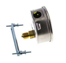 Manómetro de glicerina G1/2 conexión trasera -1 a 5 bar 100mm WIKA