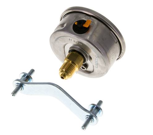 Manómetro de glicerina G1/4 conexión trasera -1 a 5 bar 63mm WIKA