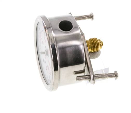 Manómetro de glicerina G1/4 conexión trasera 0 a 160 bar 63mm
