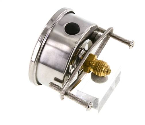 Manómetro de glicerina G1/4 conexión trasera 0 a 160 bar 63mm