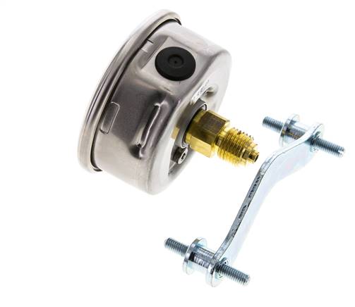 Manómetro de glicerina G1/4 conexión trasera 0 a 160 bar 63mm WIKA