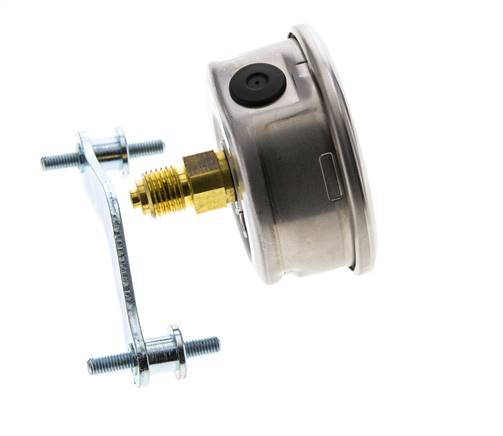 Manómetro de glicerina G1/4 conexión trasera 0 a 160 bar 63mm WIKA