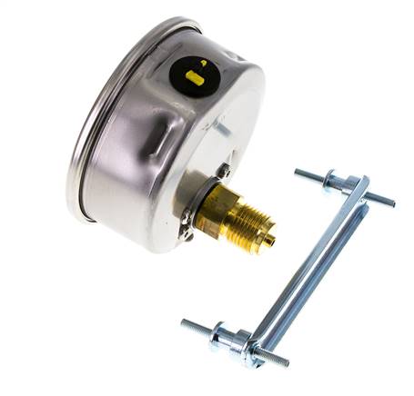 Manómetro de glicerina G1/2 conexión trasera 0 a 16 bar 100mm WIKA