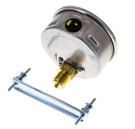 Manómetro de glicerina G1/2 conexión trasera 0 a 16 bar 100mm WIKA