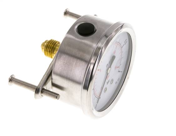 Manómetro de glicerina G1/4 conexión trasera 0 a 1 bar 63mm