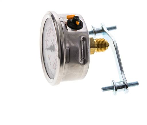 Manómetro de glicerina G1/4 conexión trasera 0 a 1 bar 63mm WIKA
