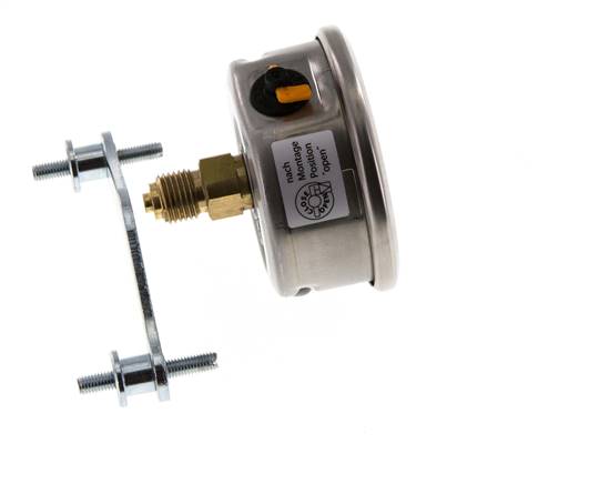 Manómetro de glicerina G1/4 conexión trasera -1 a 0 bar 63mm WIKA