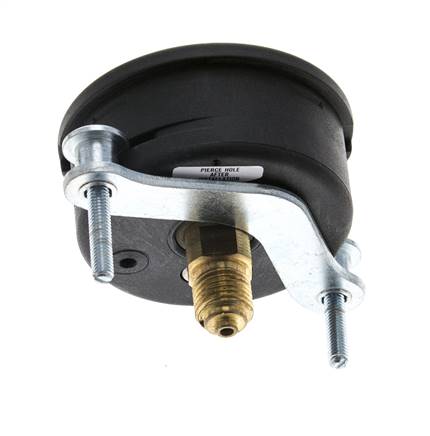 Manómetro de glicerina de plástico G1/4 conexión trasera 0 a 1 bar 63mm WIKA