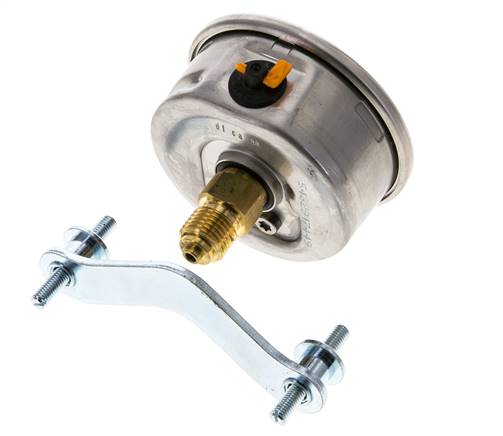 Manómetro de glicerina G1/4 conexión trasera 0 a 16 bar 63mm WIKA
