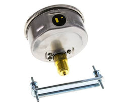 Manómetro de glicerina G1/2 conexión trasera -1 a 9 bar 100mm WIKA