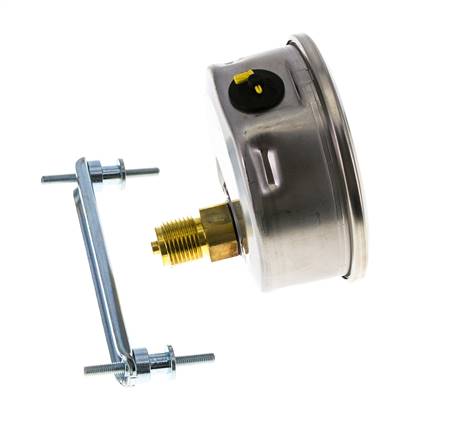 Manómetro de glicerina G1/2 conexión trasera -1 a 9 bar 100mm WIKA