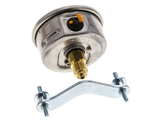 Manómetro de glicerina G1/4 conexión trasera -1 a 9 bar 63mm WIKA