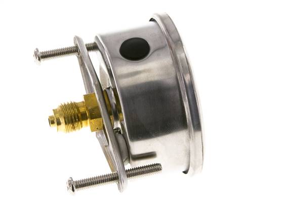 Manómetro de glicerina G1/4 conexión trasera 0 a 2,5 bar 63mm