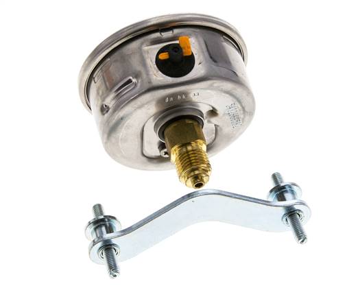 Manómetro de glicerina G1/4 conexión trasera 0 a 2,5 bar 63mm WIKA