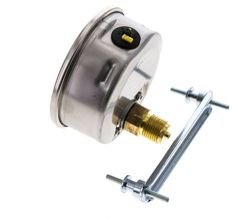 Manómetro de glicerina G1/2 conexión trasera 0 a 250 bar 100mm WIKA