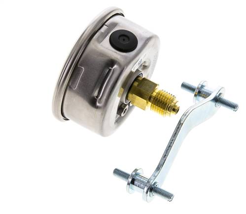 Manómetro de glicerina G1/4 conexión trasera 0 a 250 bar 63mm WIKA