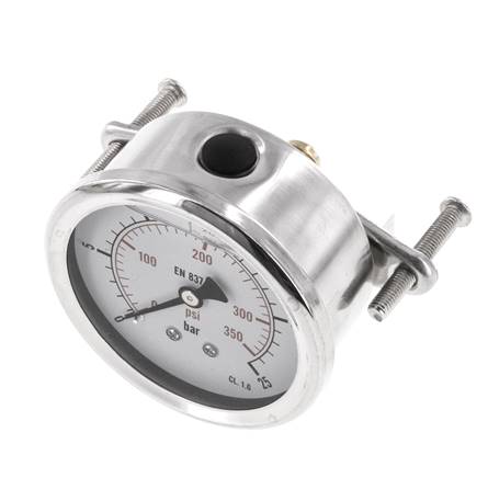 Manómetro de glicerina G1/4 conexión trasera 0 a 25 bar 63mm