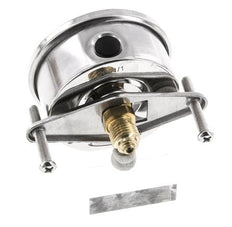 Manómetro de glicerina G1/4 conexión trasera 0 a 25 bar 63mm