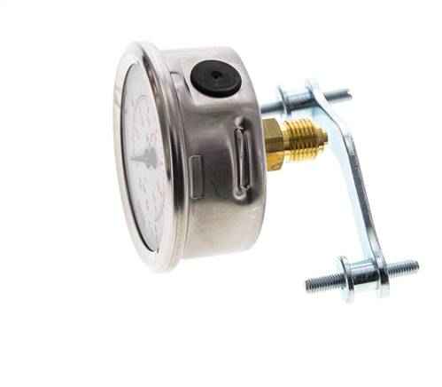Manómetro de glicerina G1/4 conexión trasera 0 a 25 bar 63mm WIKA
