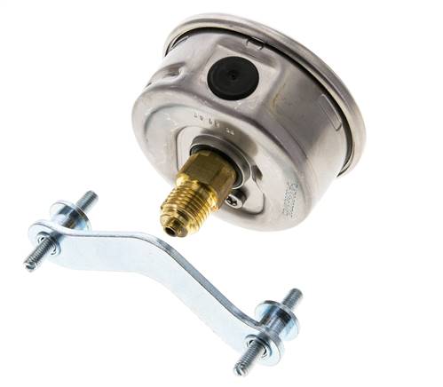 Manómetro de glicerina G1/4 conexión trasera 0 a 25 bar 63mm WIKA
